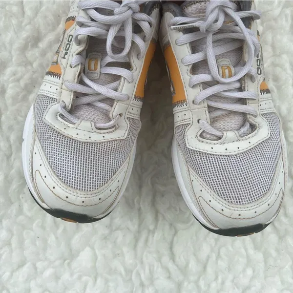 New Balance Womens Running Sneakers Walking W0040W Abzorb White Yellow - Image 6