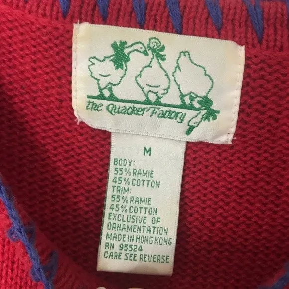 Quacker Factory VTG nautical sailboat lighthouse embroidered pullover sweater top - Image 6