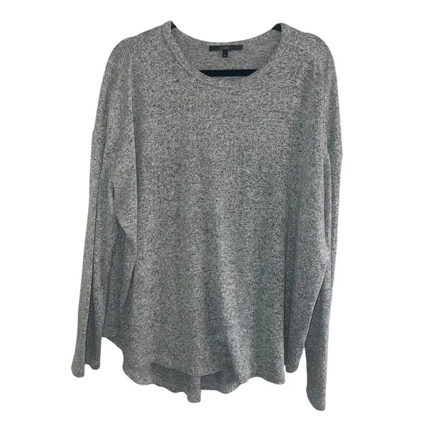 ✨Quince Brushed Lounge Long Sleeve Marled Grey Sz XL Tee✨ - Image 6