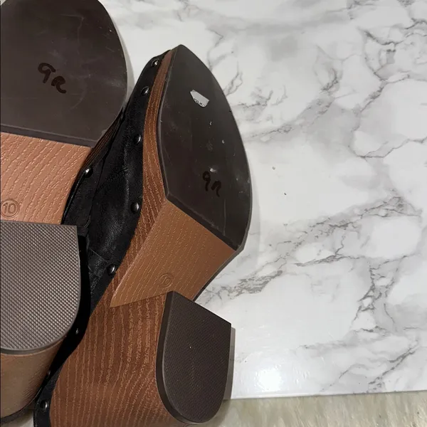 MIA Black studded Mules size 10M - Image 9