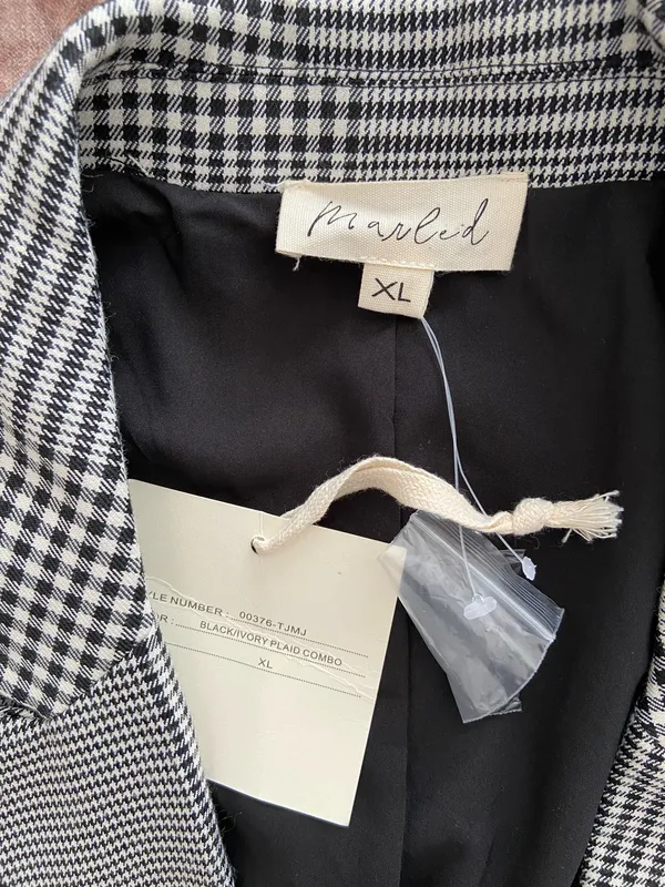 Marled NWT - Glen Plaid Blazer - Image 5