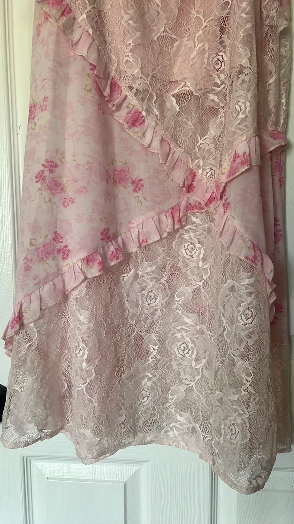 Love Shack Fancy Inspired Skirt Pink - Image 5