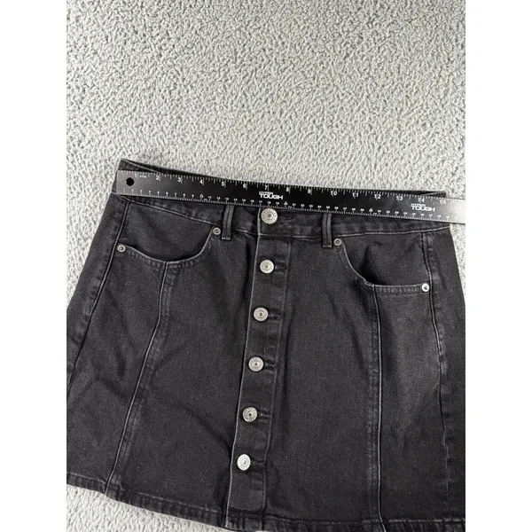 American Eagle‎ Skirt Women 6 High Rise A Line Button Front Denim - Image 3