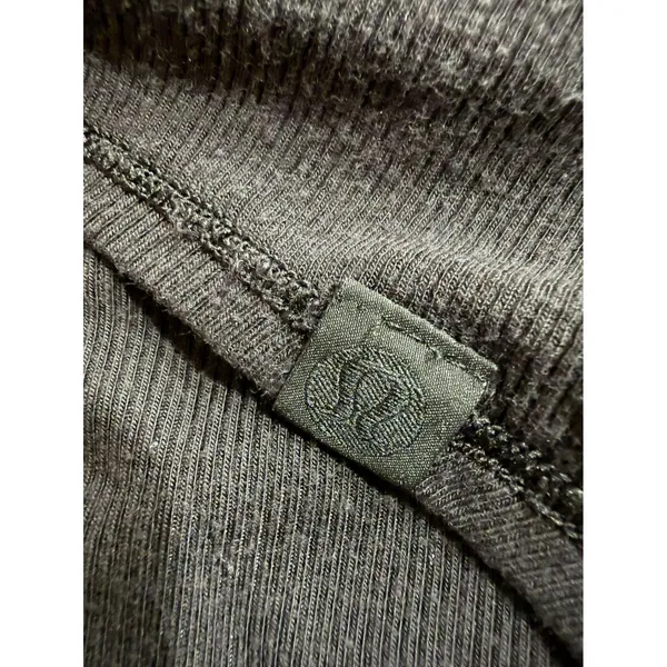 Lululemon Ribbed‎ Cropped Tee Black Side Tie Short Sleeve Women's Top - Image 5
