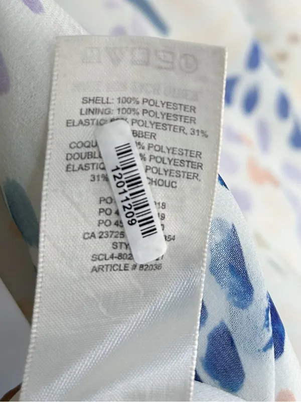 Aritzia Wilfred Floral Smocked Mini Dress Size Small Romantic Rush - Image 7