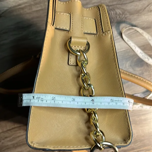 Michael Kors Tan Satchel with Gold Hardware. - Image 14
