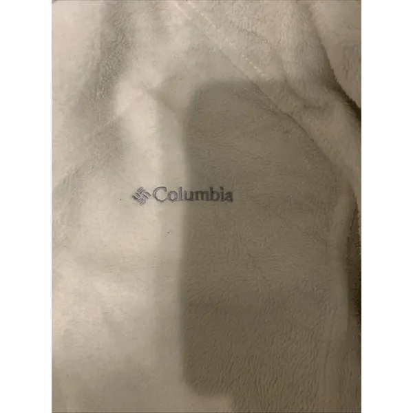 Columbia Women's White Fleece Full Zip Jacket Size XL - Image 3