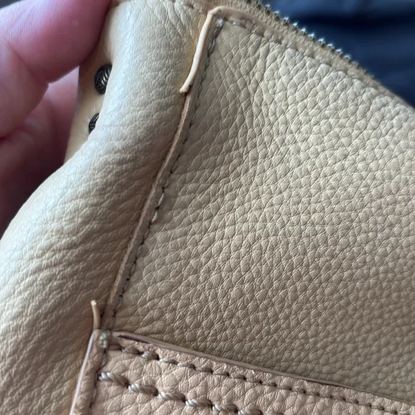Leather Crossbody Bag Tan Neutral Everyday Floral Cutout The Sak - Image 7