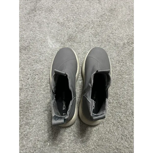 Women'S Toms Grey Alpargata Mallow Chelsea Leather Upper Bootie‎ Size 8 - Image 3
