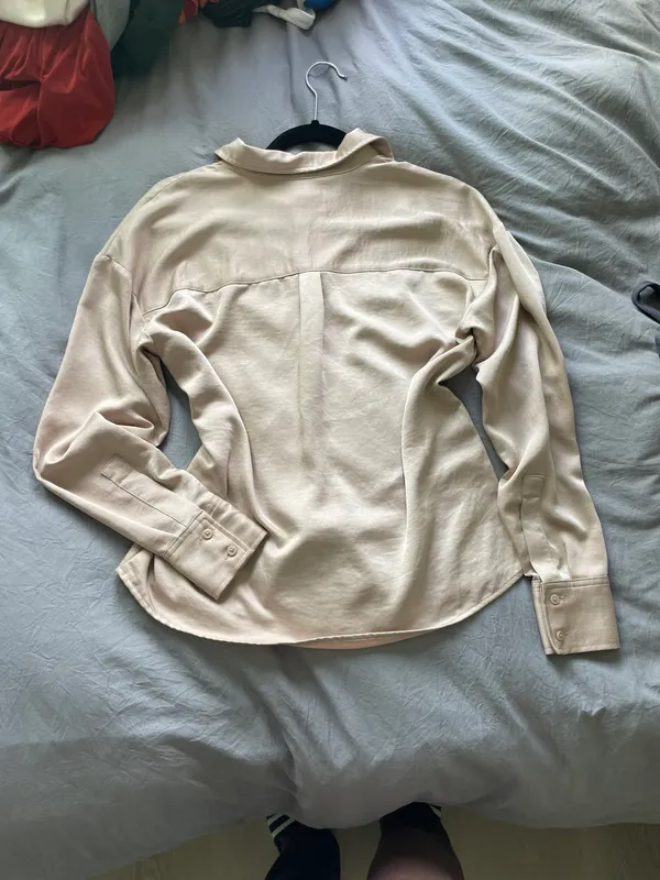 Worthington Satin Long Sleeve Button Up (xs) - Image 3