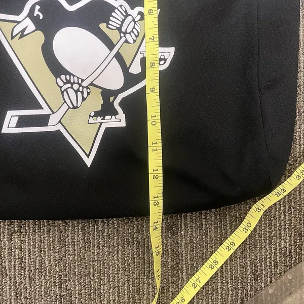 Pittsburgh Penguins Jersey Tote Bag- Black W/ Logo,Zipper Official NHL Product - Image 3