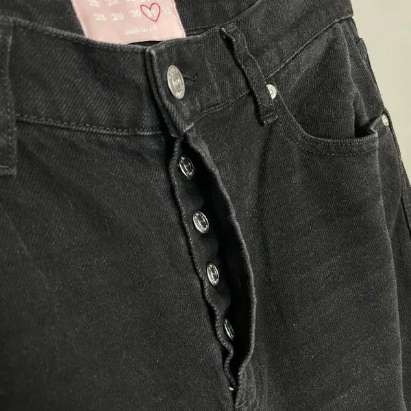 Revice NWT Ex-Boyfriend Jeans Black Distressed High Rise Ripped Size 31 Women‎ - Image 5