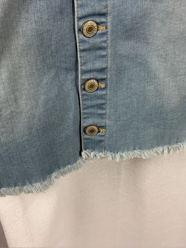 Wax Jean Denim Dress Overalls Size Medium NWT - Image 4