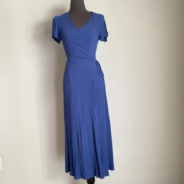 Lulus sz S‎ Cap sleeve wrap maxi summer dress - Image 3