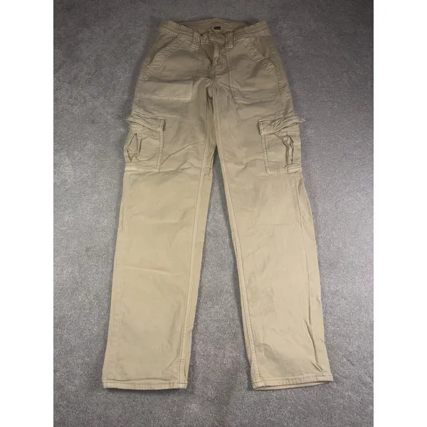 american eagle womens cargo pants straight leg tan 2 reg - Image 3
