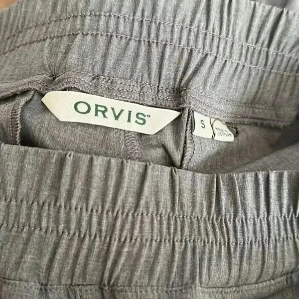 ORVIS Gray Pull On Ankle Pants Size Small - Image 4