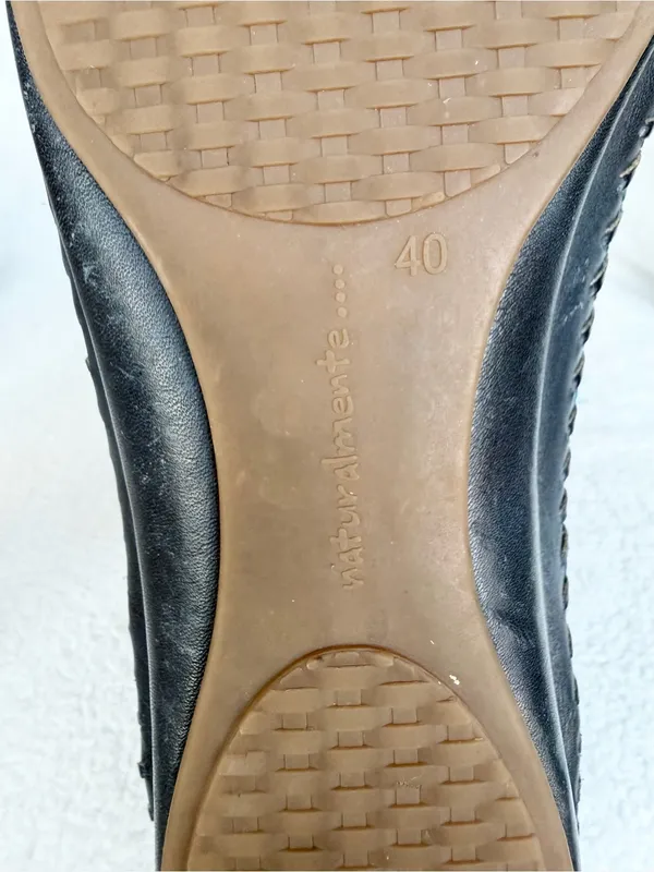 Pikolinos Puerto Vallarta Perforated Leather Mary Jane Flats Navy EU 40 / US 9.5 - Image 11