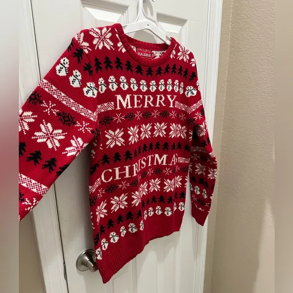 PULL & BEAR Christmas Sweater Size Large women’s Medium Men’s Mex (38) - Image 10