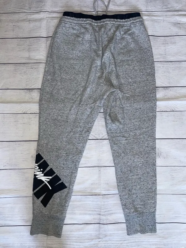 PINK Victoria's Secret Gray Logo Joggers - Image 3