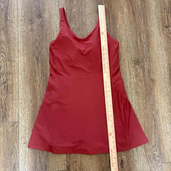 Old Navy Active‎ Powersoft Go-Dry Exercise Dress Rust Red Built-in Shorts Medium - Image 2
