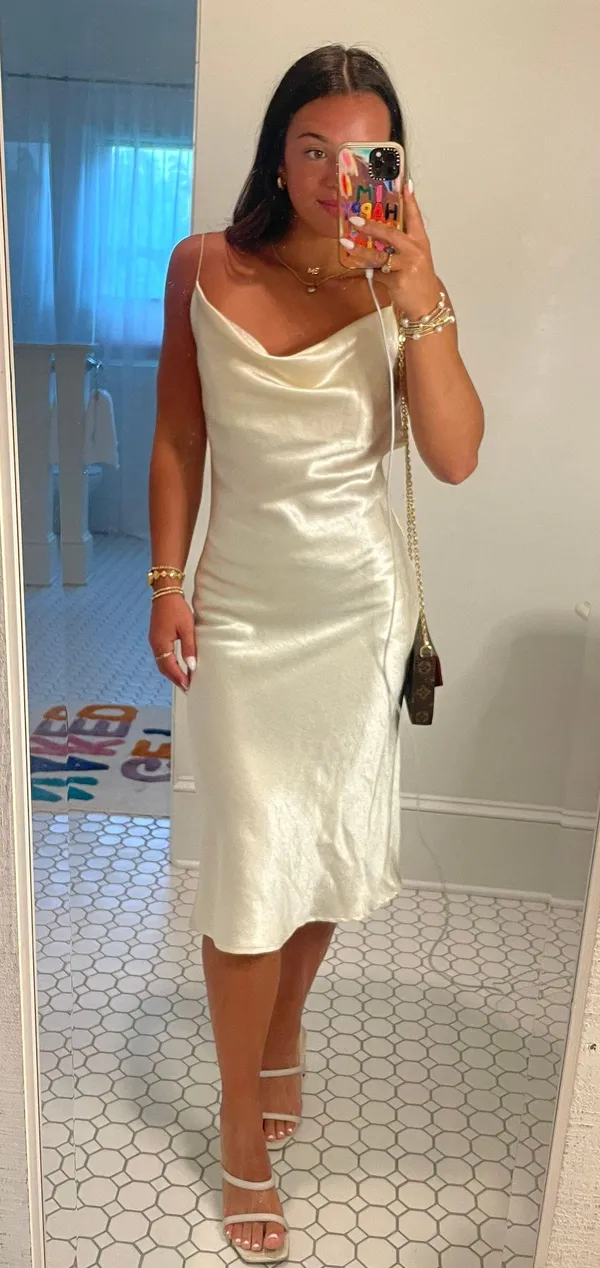 White Midi Dress - Image 5