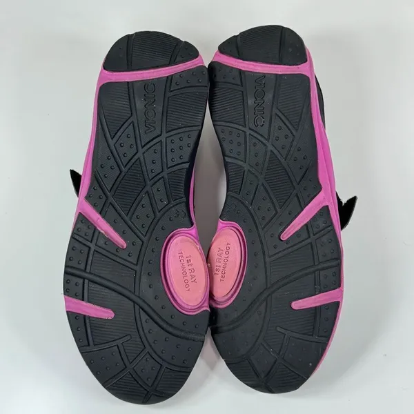 Vionic Sunset Orthotic Mary Jane Comfort Sneakers Shoes‎ Black Pink 7 - Image 8