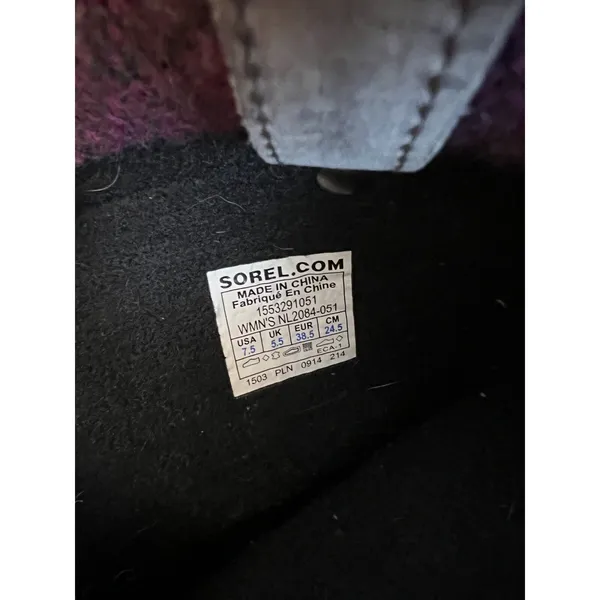 Sorel Joan of Arctic Knit Waterproof Boots Womens‎ Size 7.5 US Gray NL2084-051 - Image 5