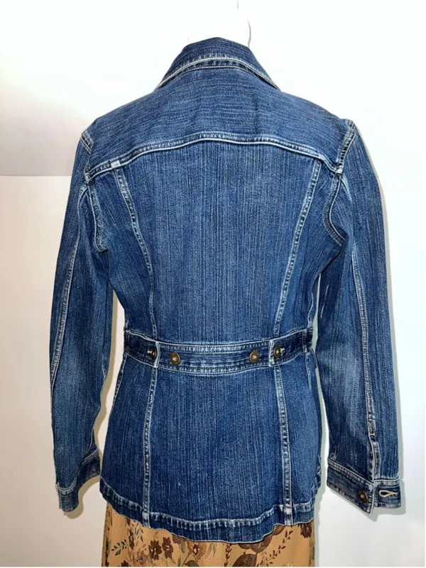 Women'sw Liz Claiborne Blue Denim Jean Jacket Size S - Image 4