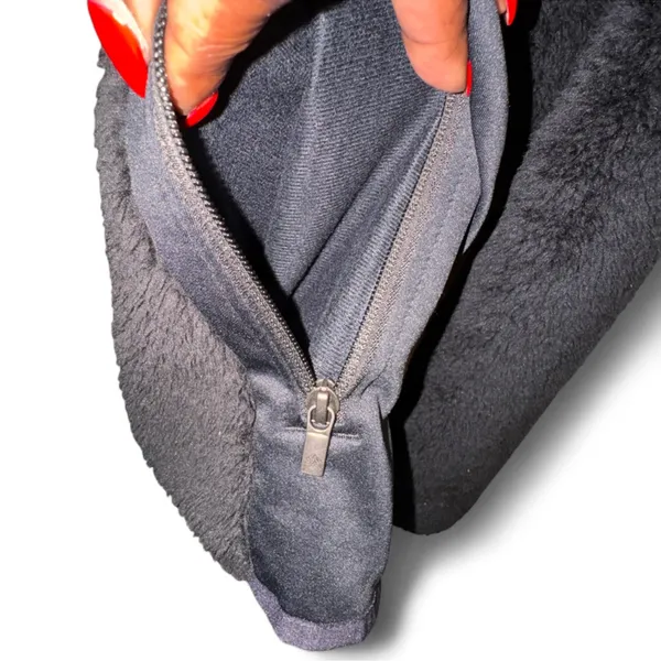 Columbia Black Full Zip Sherpa Fleece Jacket w Stretch Side Panels Size L warm - Image 4