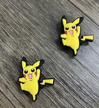 Pokemon Pikachu Japanese Anime Video Game Charm For Crocs Shoe Charms - 2 Pieces - Image 2