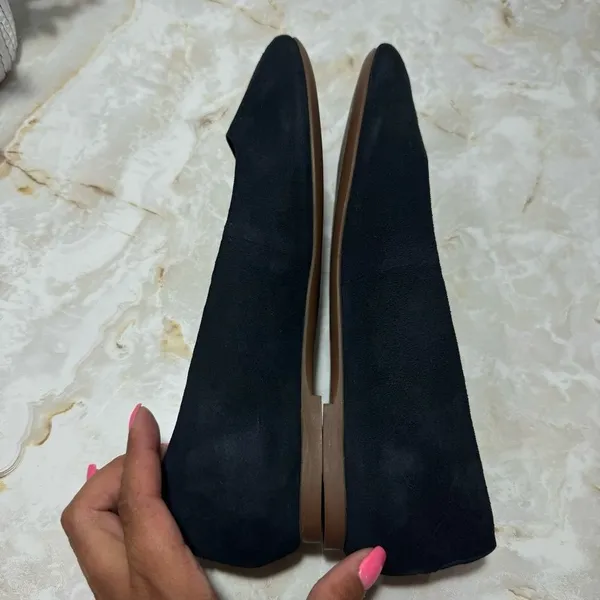 Hush Puppies Bounce Navy Suede Flats Size 10 Workwear Casual Minimalist Comfort‎ - Image 8
