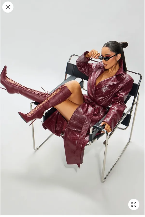 FashioNova Dagger Lace Up Boots - Image 3