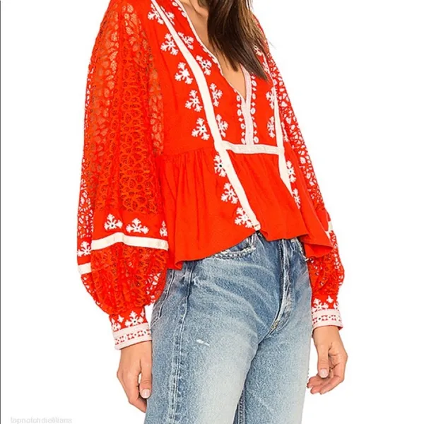 Free People Boogie All Night Blouse - Image 3