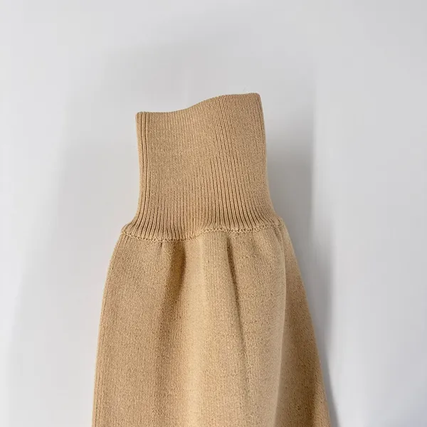Michael Costello x REVOLVE Beige Tan Cut Out Oversized Cropped Sweater XS Top - Image 4