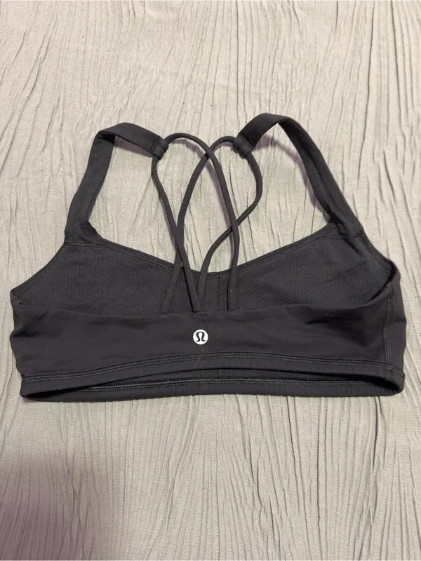 Lululemon Black Strappy Sports Bralette - Women Intimates - Image 2