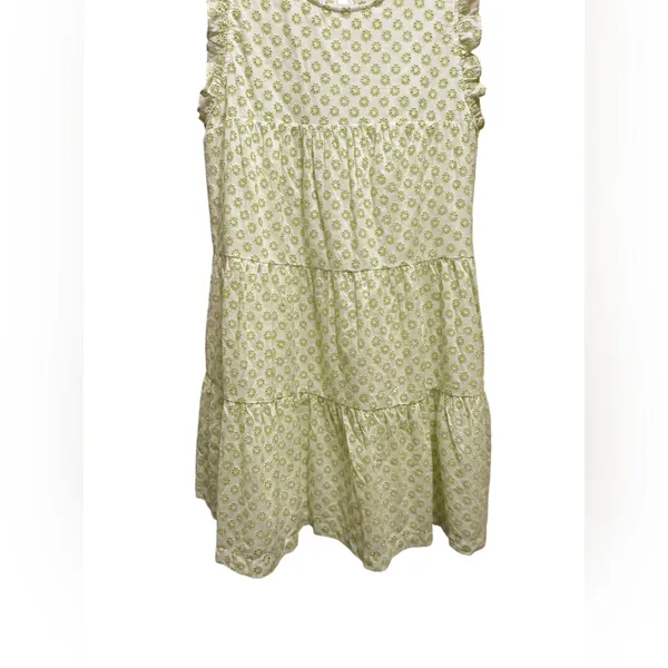 ModCloth Day Tripping Eyelet‎ Flower Fields Trapeze Dress Green White Sz M NEW - Image 7