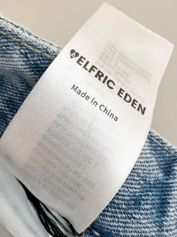 Aelfric Eden Cinched Bow Jeans Size 30 Baggy Wide Leg Streetwear Cyber Grunge - Image 9