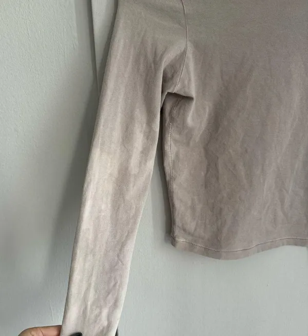 SKIMS Stone Vintage Cropped Long Sleeve S - Image 5