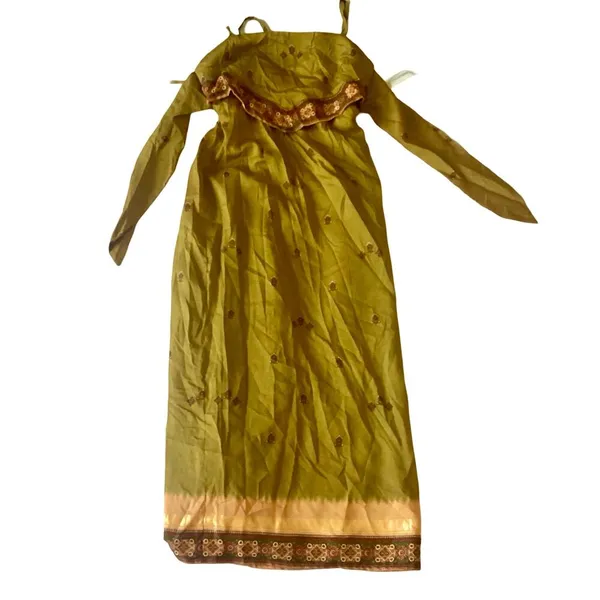 Scarlett Olive Green Maxi Dress - Image 3
