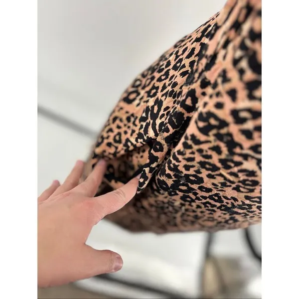 Aritzia Wilfred Isabelle Leopard Print Mini Slip Dress Size 2 - Image 6