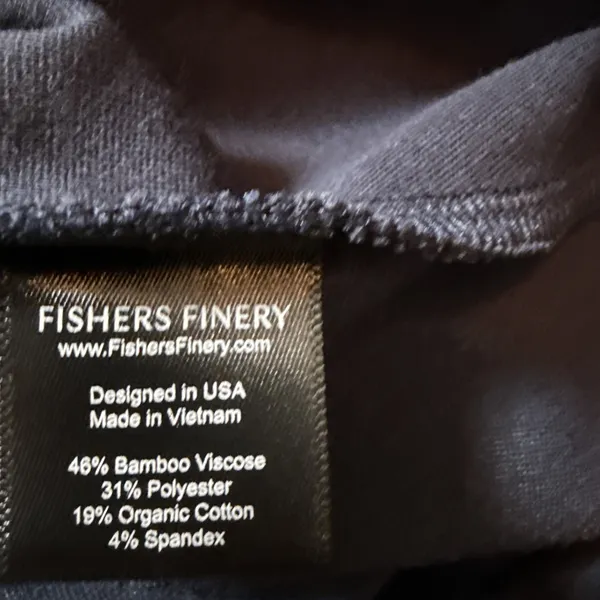 Fishers Finery Ponte Knit A Line Skirt Navy Blue Large‎ With Pockets - Image 5
