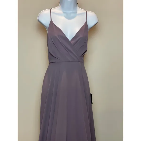 Lulus Long Purple Layered Chiffon Dress Size M New With Tag - Image 2