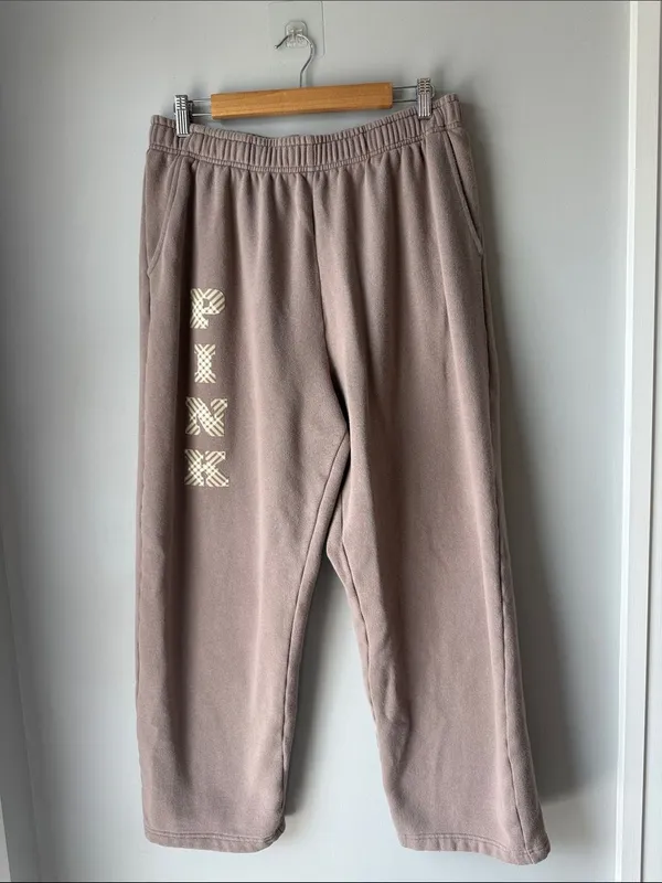 Pink Vs Ivy Fleece Sweatpants Xl - Image 2