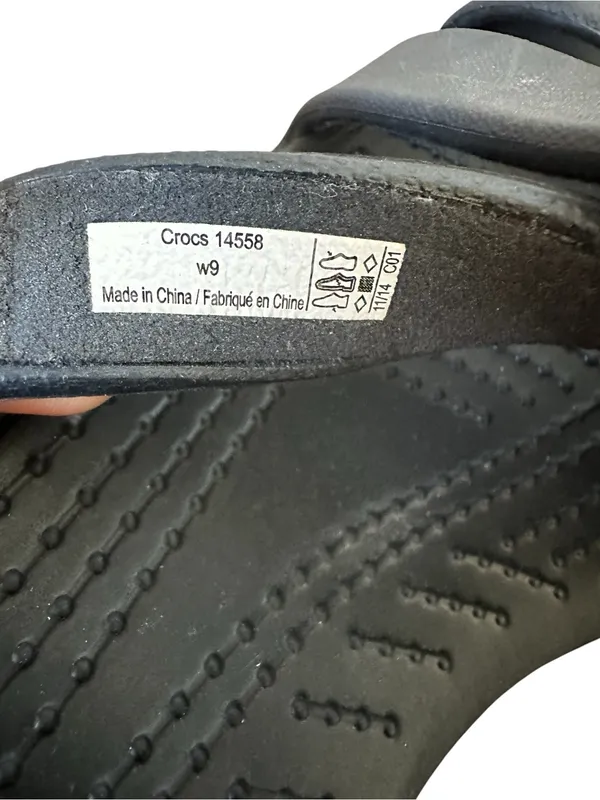 Crocs Cyprus Wedge Sandals Black Size US 9 Summer Festival Outdoors Comfort - Image 5