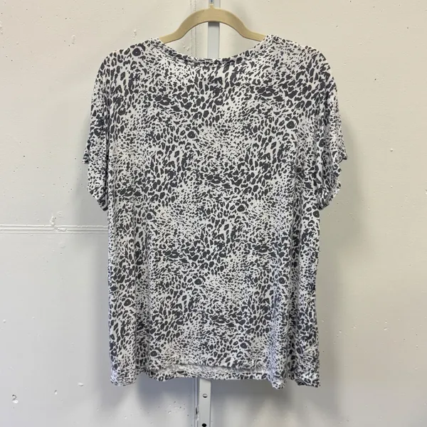 Koolaburra by UGG Pajama Set L Grey Leopard Print Modal Jogger 2pc Loungewear - Image 8