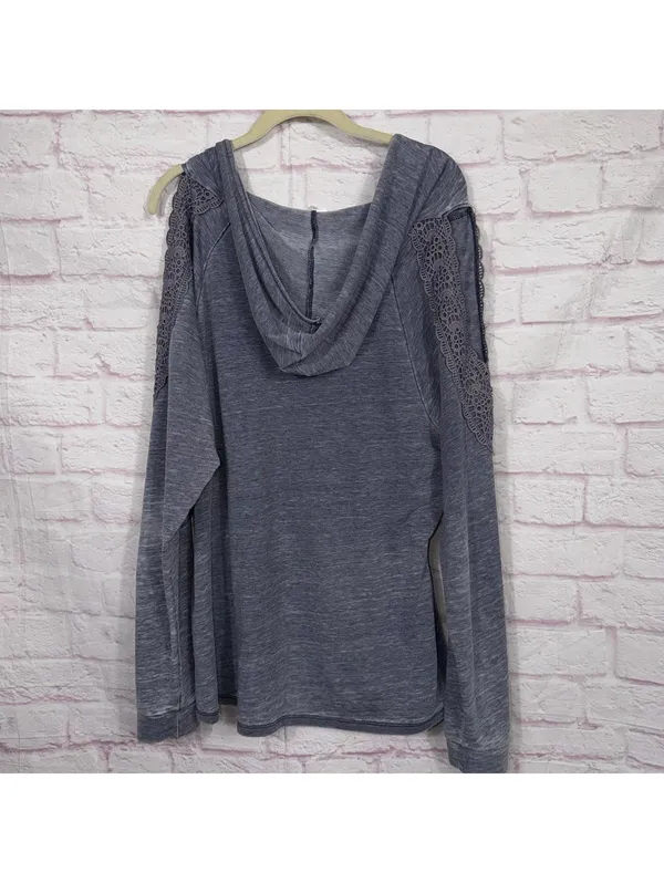 VENUS Cold Shoulder Lace Detail Top - Size XL - Image 7