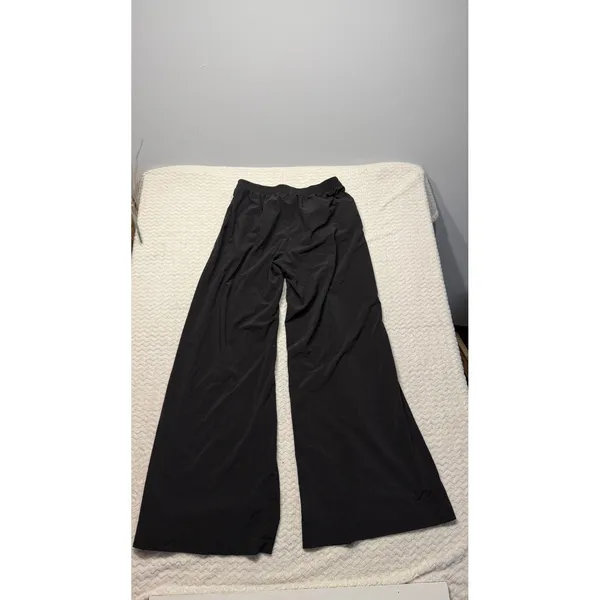 Vuori Women Black Wide Leg Performance Yoga Pants Small Relaxed Fit Stretch - Image 2