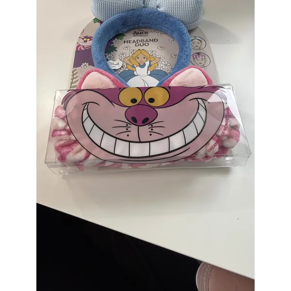 Disney Alice in Wonderland Headband Duo Spa Set Cheshire Cat Blue Bow 2 Count - Image 4