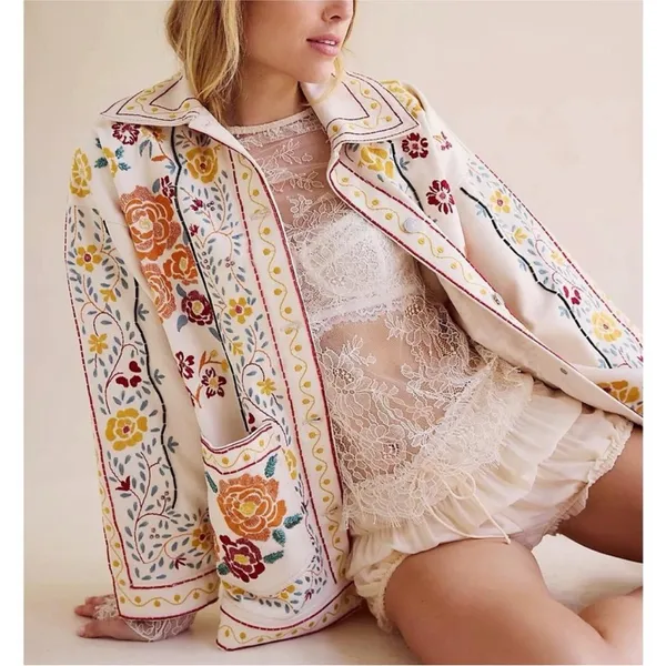 Free People / We The Free Avery Embellished Jacket Size Medium NWT - Image 3