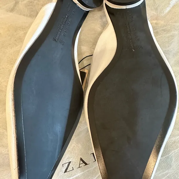 Zara *NWT* Elegant White Mules for Women - Image 5